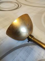 suspension vintage globe en verre ambré