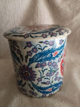 BOITE Métal Ancienne décor Fleurs