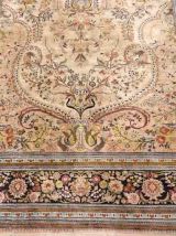 Tapis ancien Persian Qum fait main, 1B922