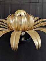 appliques fleurs en métal doré