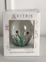 Collection Pâques, oeufs en verre peints à la main