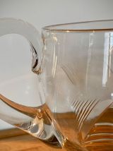 Carafe en verre gravé