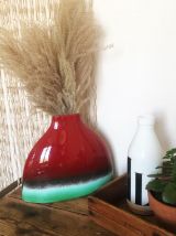 Vase rouge et bleu
