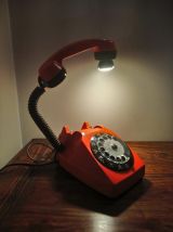 LAMPE DECO RECUP' UPCYCLING TELEPHONE VINTAGE '81