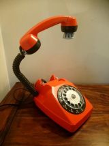 LAMPE DECO RECUP' UPCYCLING TELEPHONE VINTAGE '81