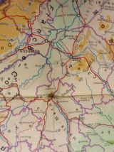 carte de France vintage 70'