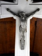 Grande croix catholique en faience (60 cm) - Choisy-le-Roi 
