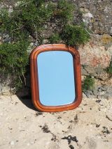 Miroir mural arrondi en cerisier - style marine