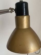 Lampe vintage 1950 industrielle Super Chrome champagne - 55 