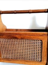 Porte revue cannage vintage  