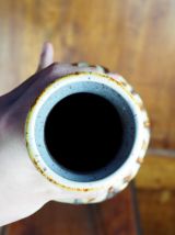 Vase côtelé à glaçure caramelisée ; "581/22" - w germany