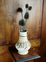 Vase côtelé à glaçure caramelisée ; "581/22" - w germany