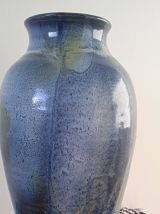 vase en céramique émaillés signé AG 