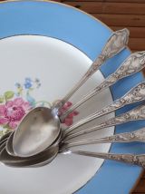 Set de 6 petites cuillères en métal argenté boulenger cacao