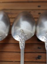 Set de 6 petites cuillères en métal argenté boulenger cacao