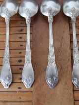 Set de 6 petites cuillères en métal argenté boulenger cacao