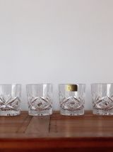 Set de 6 verres en cristal de luxe taillé