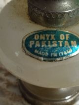 Bougeoirs coniques en onyx - Onyx Taper Candle Holders