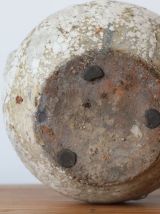 Pot à anses gris en céramique émaillé