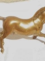 cheval cabré  en laiton  , vintage
