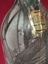 rare bouteille en pâte de verre cristallisé 