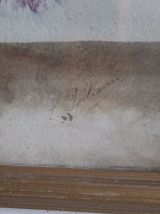 Tableau Nature morte bouquet de chrysanthèmes