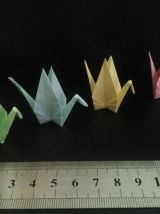 100 grues origami couleurs pastel, mariage, fête, baptême, d