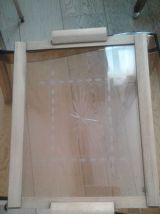 Plateau gravé Art Déco. 