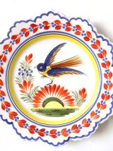 Henriot Quimper paire d'assiettes décoratives 