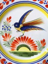 Henriot Quimper paire d'assiettes décoratives 