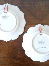 Henriot Quimper paire d'assiettes décoratives 