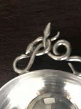 Bougeoir rat de cave métal argenté