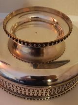 Coupe ancienne en métal argenté ajouré 