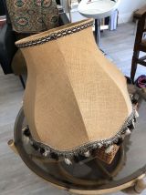 Abat jour vintage 70Très belle abat-jour vintage en toile br