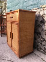 Buffet Vintage 80' en rotin 