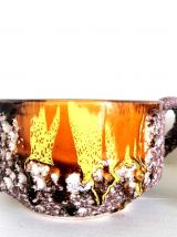 Tasses Vallauris céramique fat lava 1960