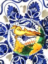 Plat ajouré en céramique style Deruta 