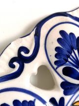 Plat ajouré en céramique style Deruta 