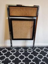 chaise pliante cannée