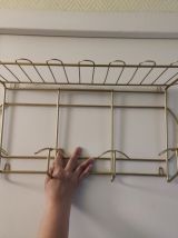 porte-manteaux en métal doré