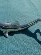 décapsuleur Dauphin en metal argenté, vintage