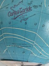 Globe vintage 1978 terrestre mappemonde Taride tripode - 28 