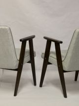  Fauteuil Bunny Type 300-177, 1960s tissu gris chiné.