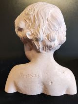 buste enfant en terre cuite