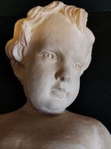buste enfant en terre cuite