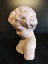 buste enfant en terre cuite