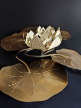 applique murale dorée