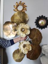 applique murale dorée