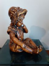 Statue fillette. Années 50/60.