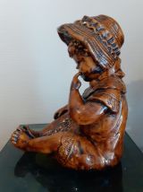 Statue fillette. Années 50/60.